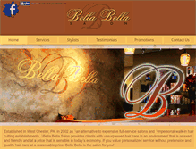 Tablet Screenshot of bellabellasalon.net
